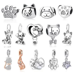 NEW-Silver-Color-Charm-Beads-Are-Suitable-For-Bracelet-Necklace-Cat-Puppy-Love-Female-Diy-Jewelry.webp