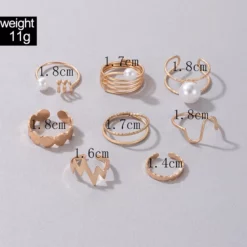Elegant-Pearl-Stone-Wave-Joint-Ring-Sets-Charms-Geometry-Gold-Color-Alloy-Metal-Jewelry-8pcs-K-2.webp