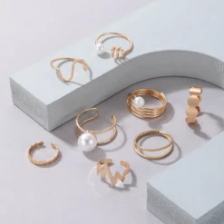 Elegant-Pearl-Stone-Wave-Joint-Ring-Sets-Charms-Geometry-Gold-Color-Alloy-Metal-Jewelry-8pcs-K-3.webp