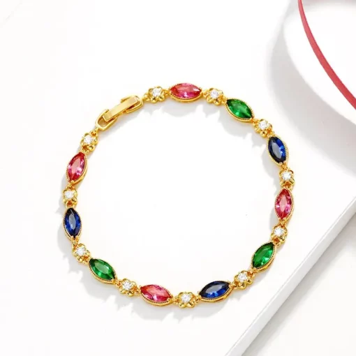 MxGxFam-17-5cm-3cm-New-Green-Red-Zircon-Bracelets-For-Women-Fashion-Jewelry-Pure-Gold-Color.webp