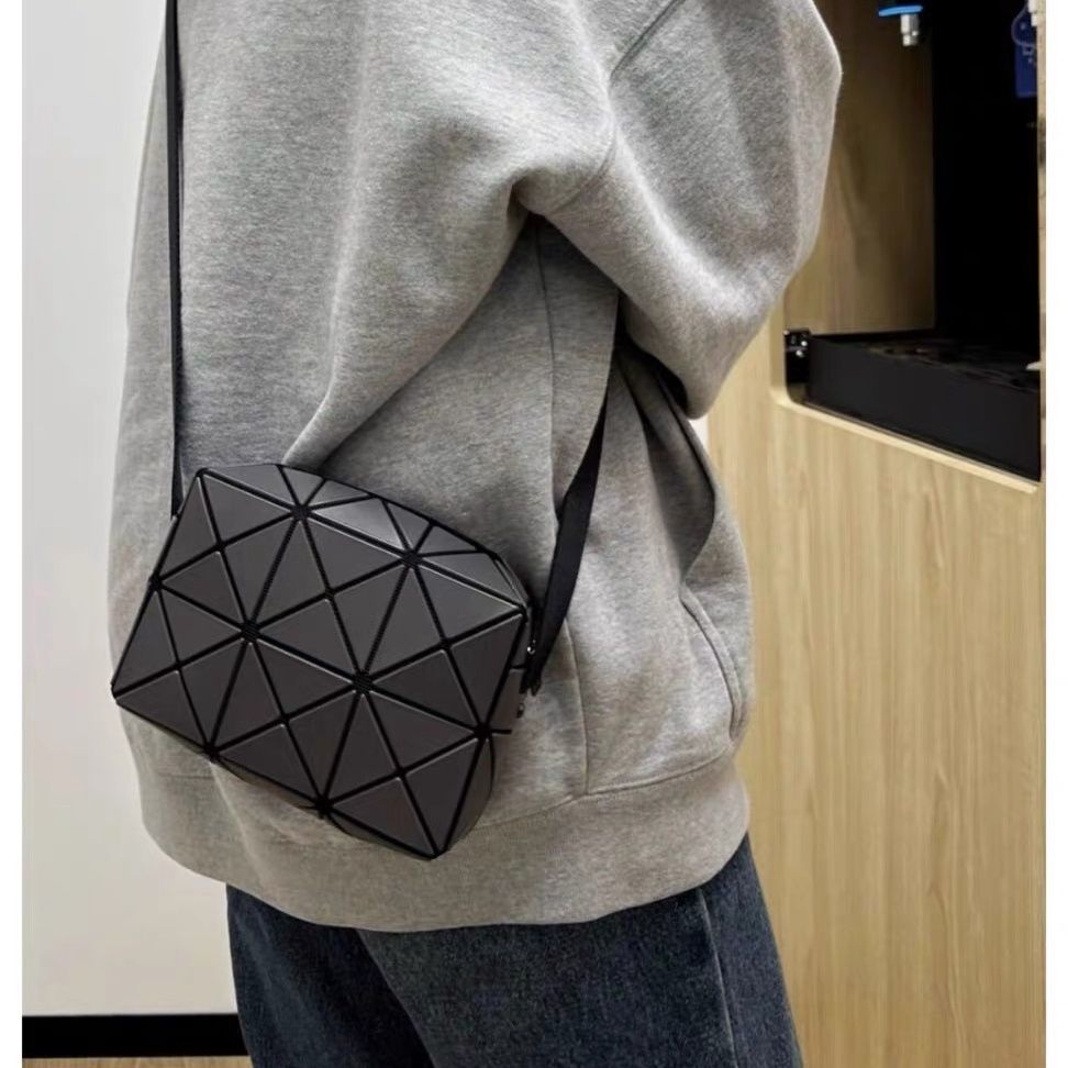 Bag Women Geometric Lattice Bag Single Shoulder Crossbody .