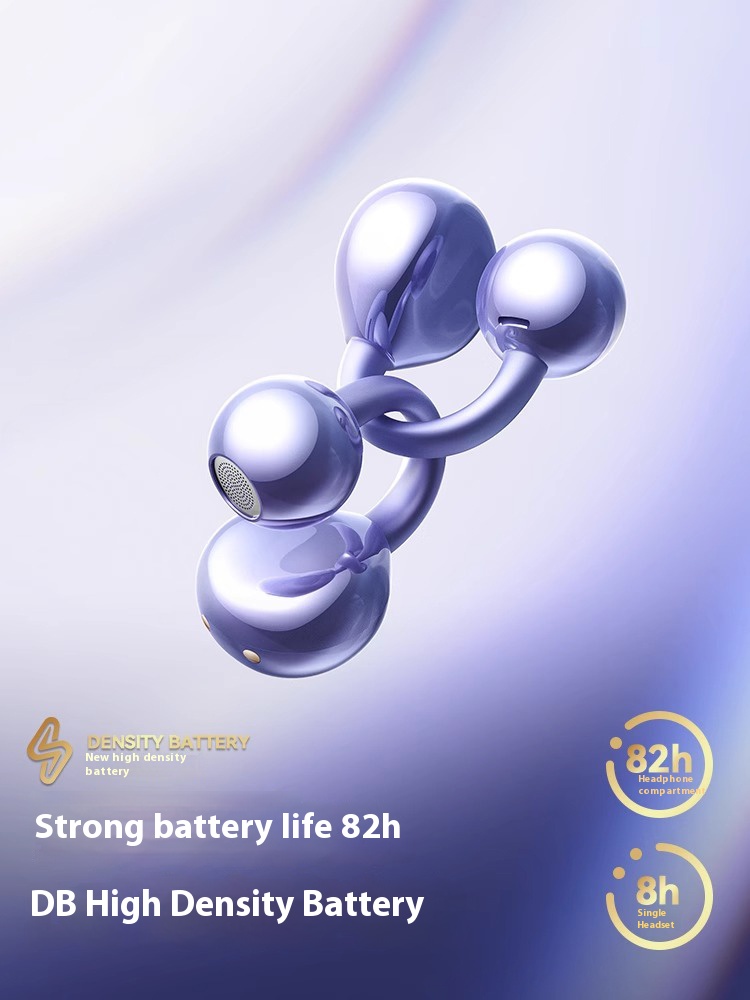 Genuine ear clip bluetooth headset ultra-long life wireless bone conduction not in ear